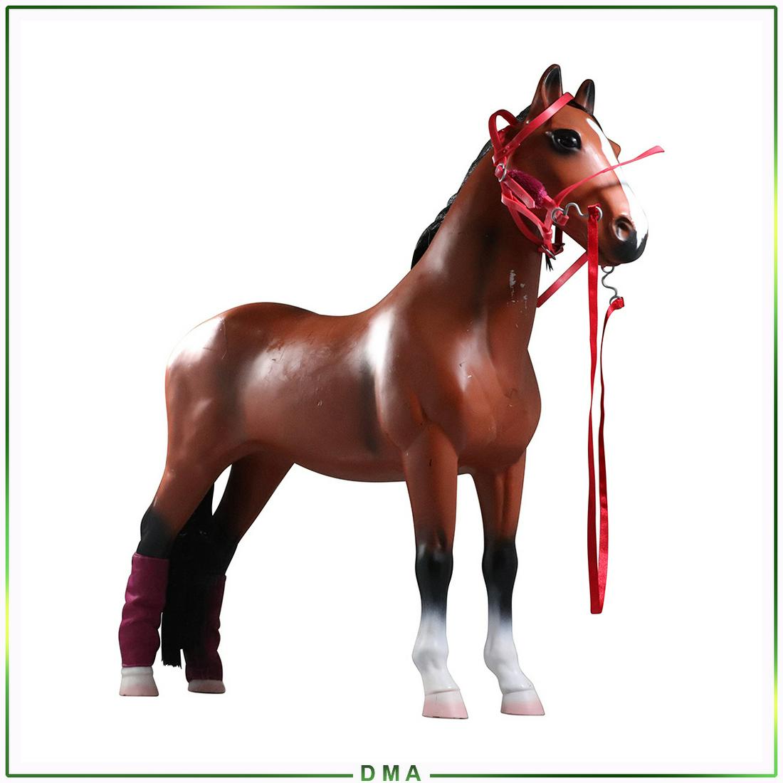 Vintage Hard Plastic Toy Horse, 19.5 inches height: Vintage Hard Plastic Toy Horse, 19.5 inches height. Size: 19.5h x 19L