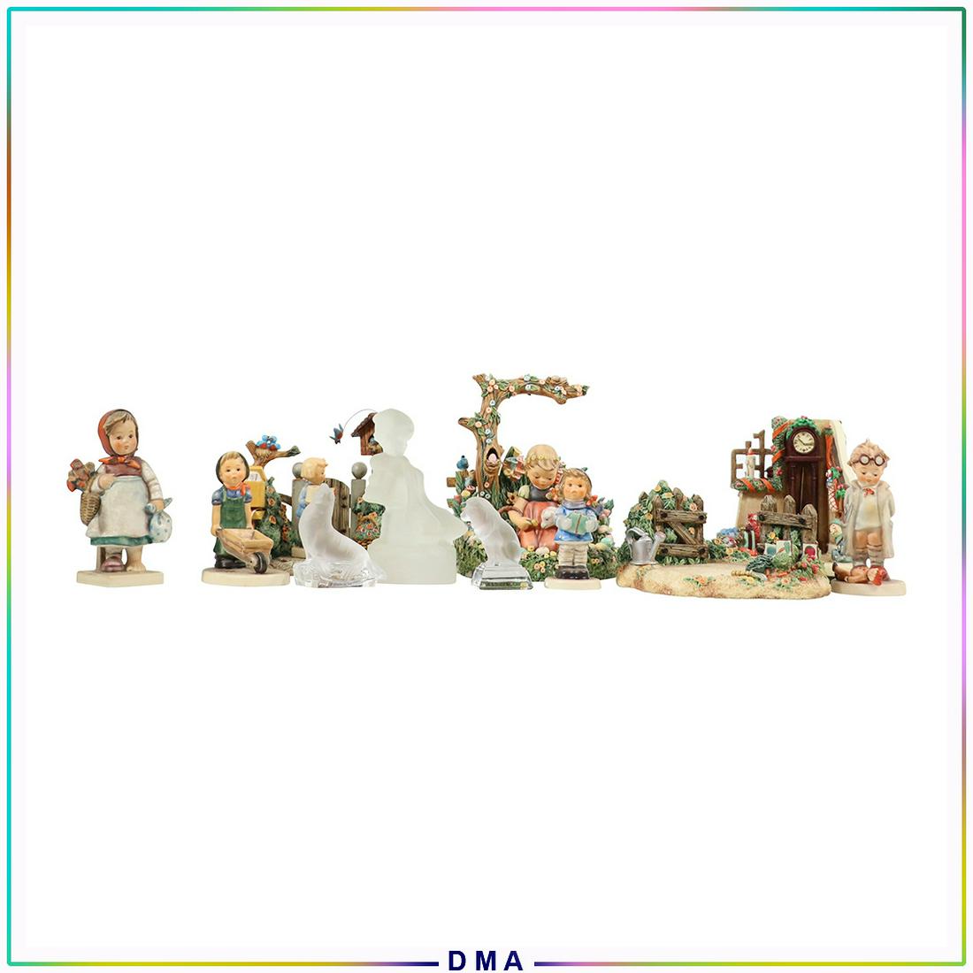 11 Assorted Goebel and Hummel Figurines - Variety: 11 Assorted Goebel and Hummel Figurines - Variety. Size: 3-7h range