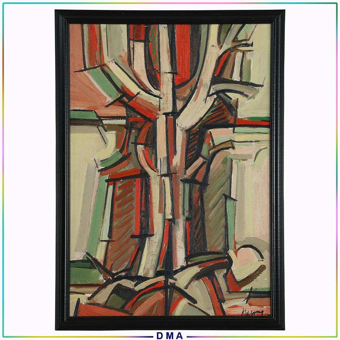 James V Harvey, Oil/c Mid-Century Abstract Painting (1 of 11)