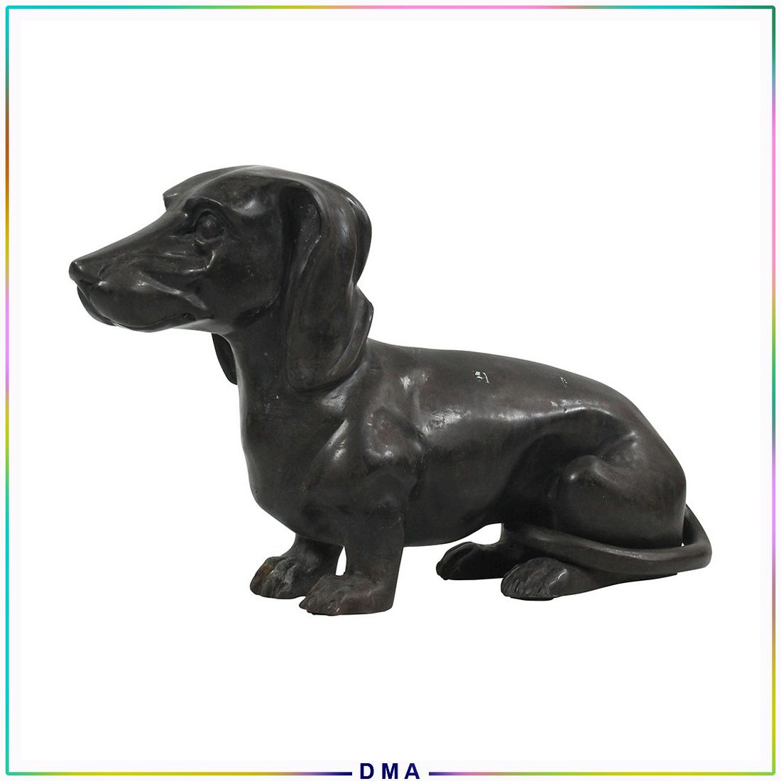 Vintage Cast Iron Dog Figure 17 inches Length (1 of 6)