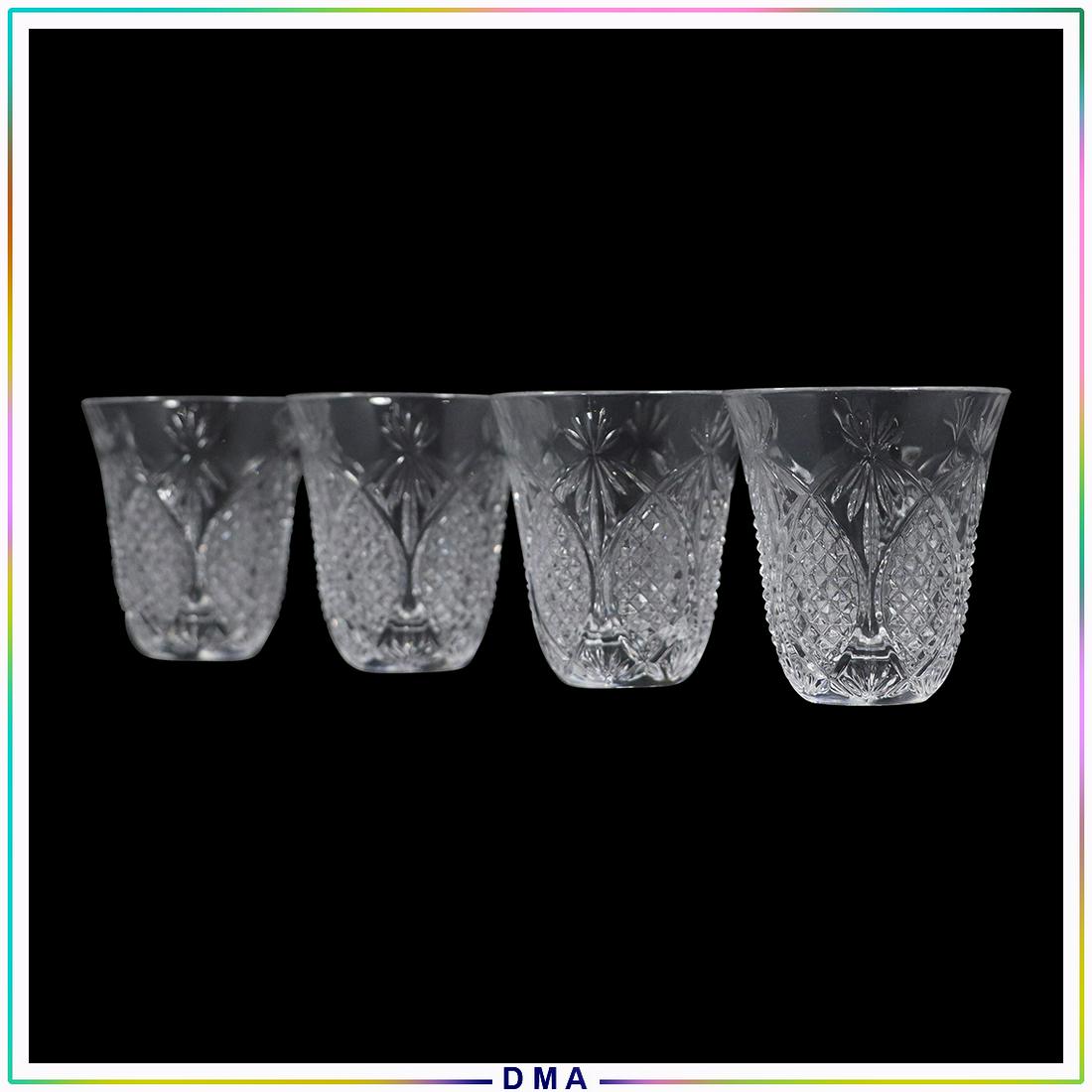 [4] Four American Brilliant Cut Glass Cordial Glasses (1 of 5)