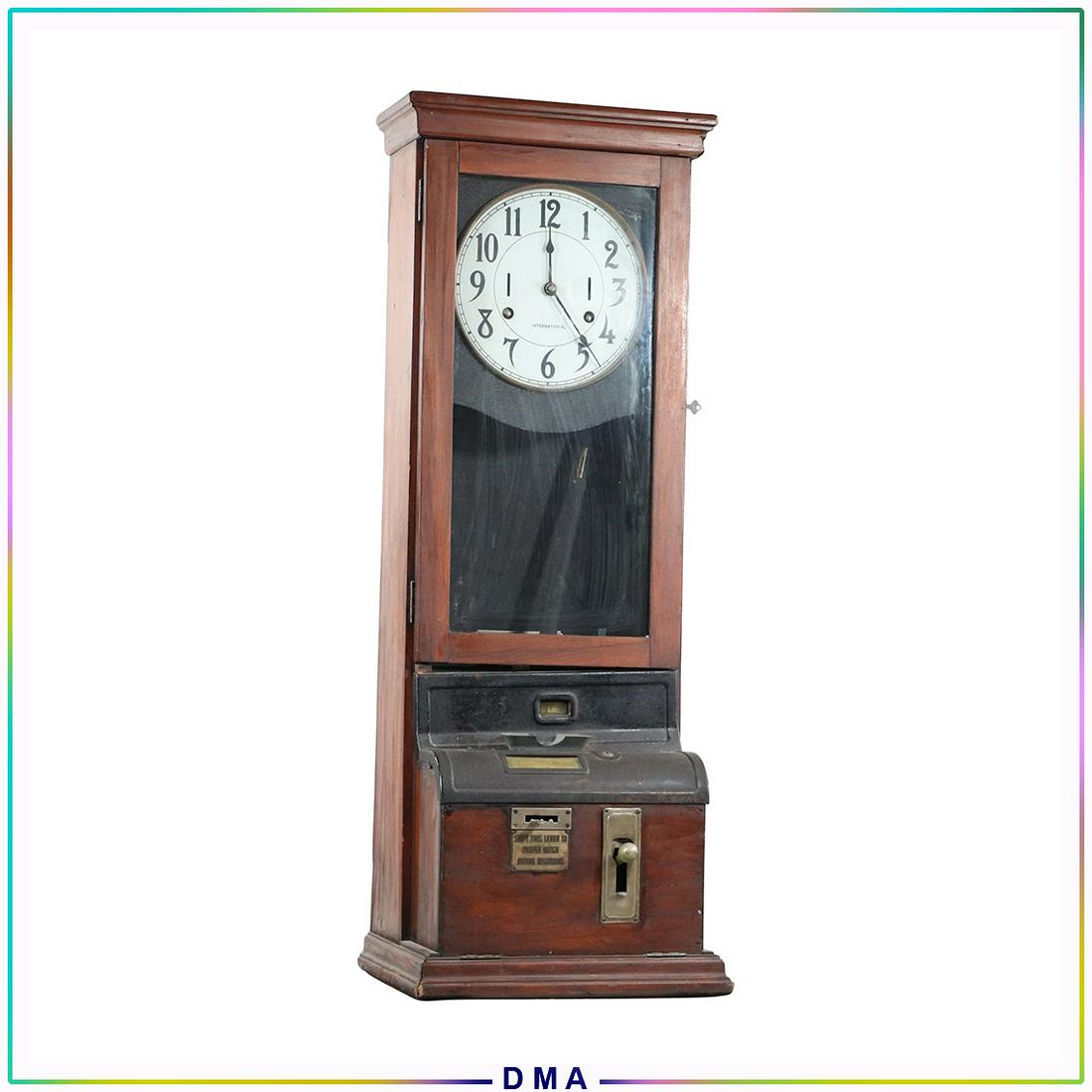 Antique International Factory Time Clock - Complete (1 of 11)