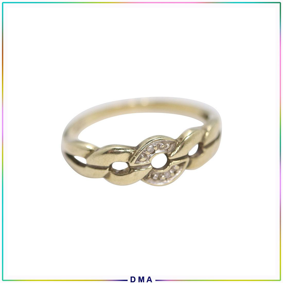 8K Yellow Gold Ring Size 9.5 (1 of 4)