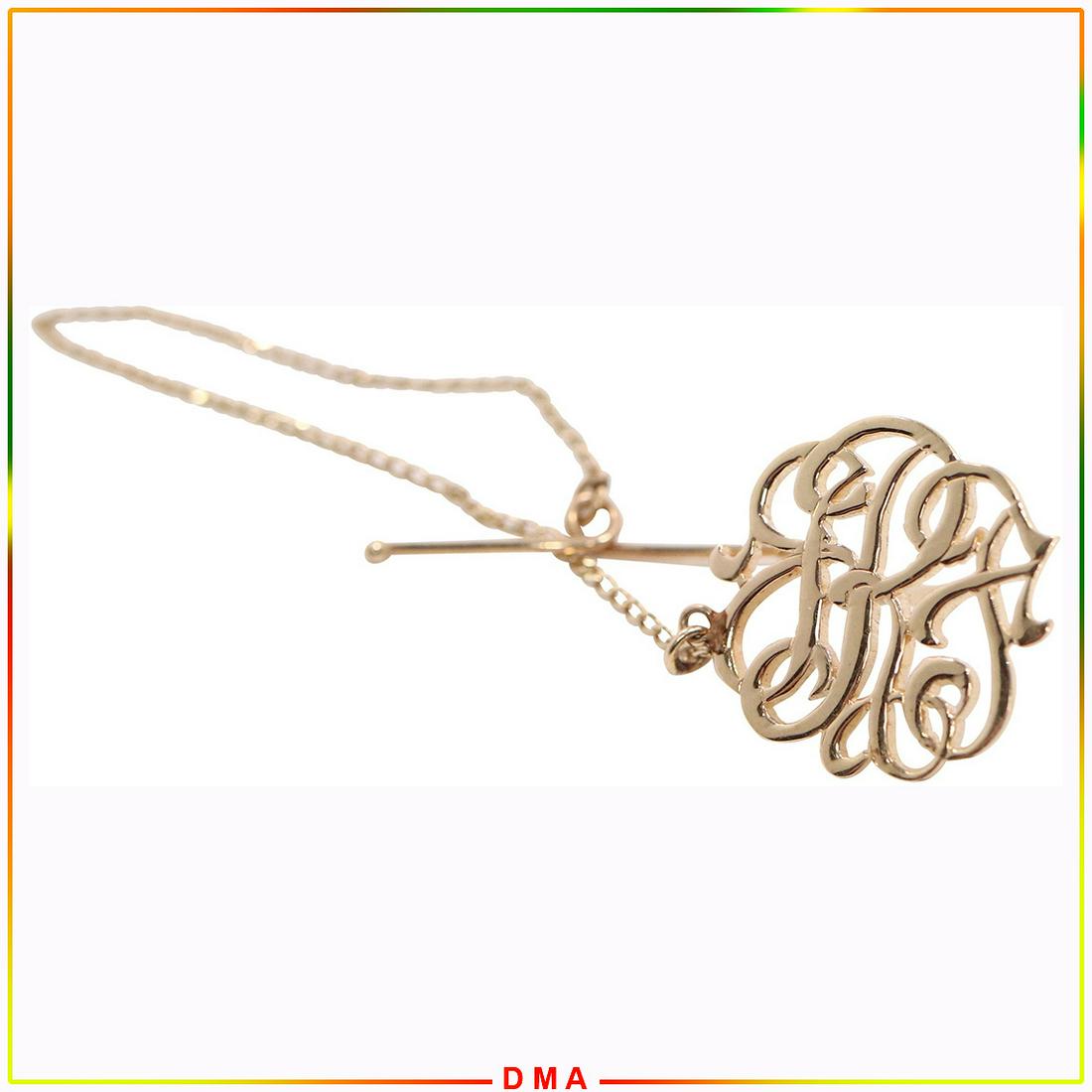 14K Yellow Gold Tie Tack / Sweater Pin (1 of 4)