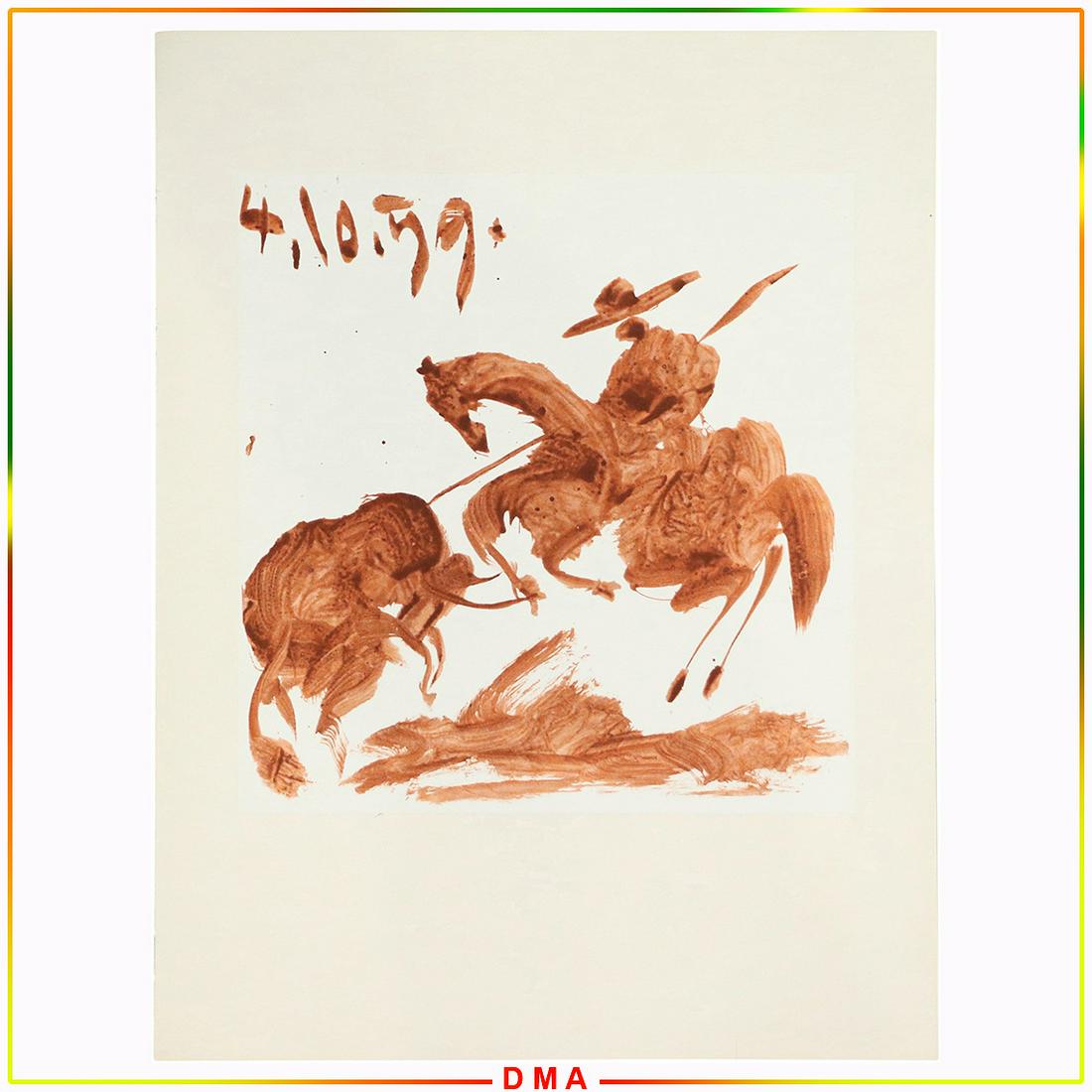 Pablo Picasso Vintage Lithograph - Bull Fighter (1 of 6)