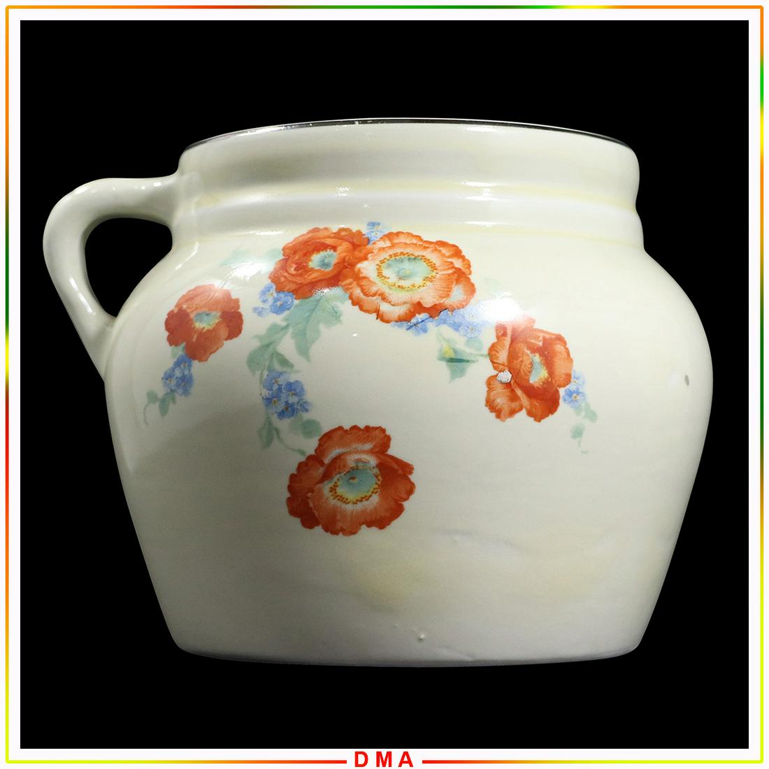 Hall China Peony Bean Pot with Cover (1 of 6)