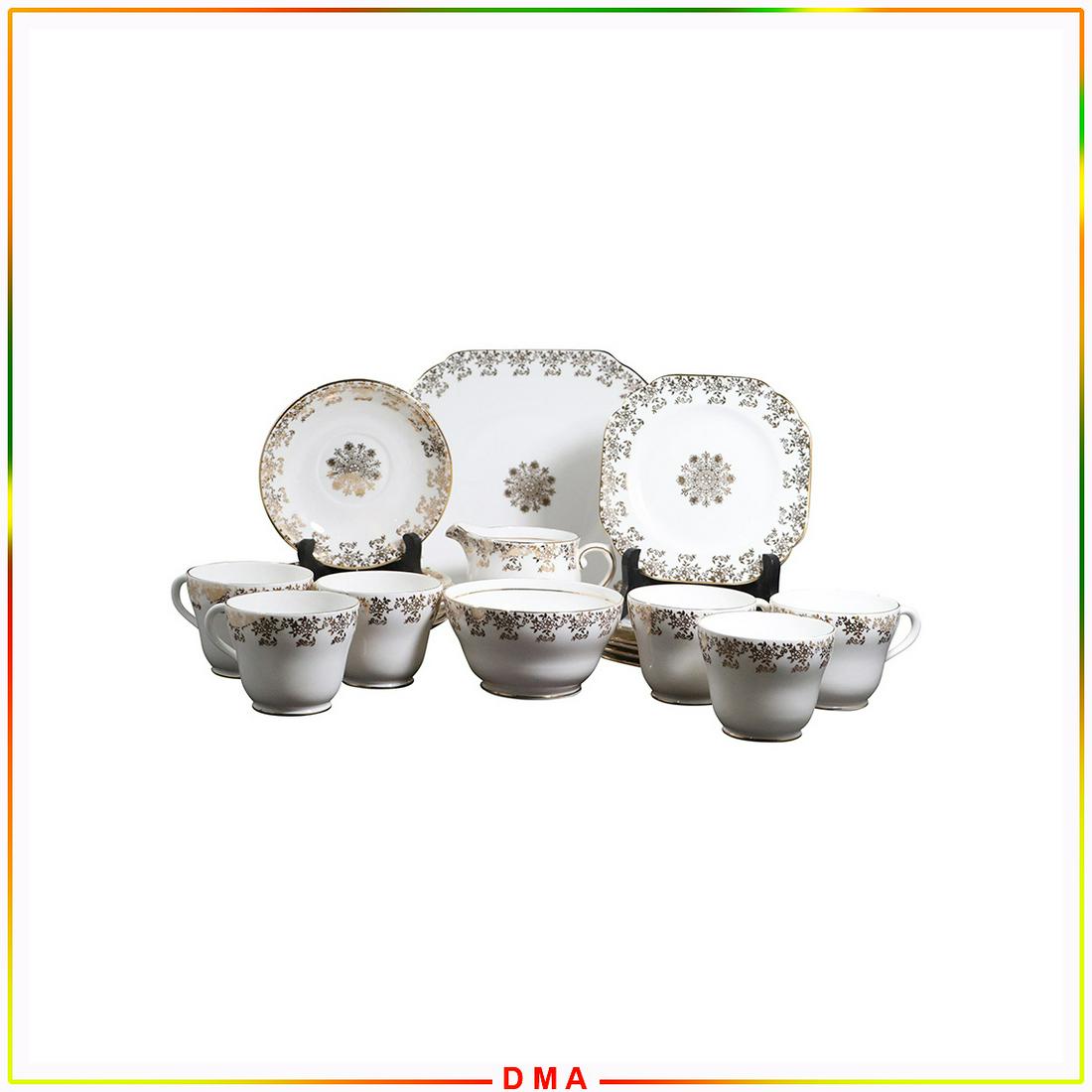 Grouping of Stanley Fine China Tea Set, Cups S&C Plates (1 of 9)