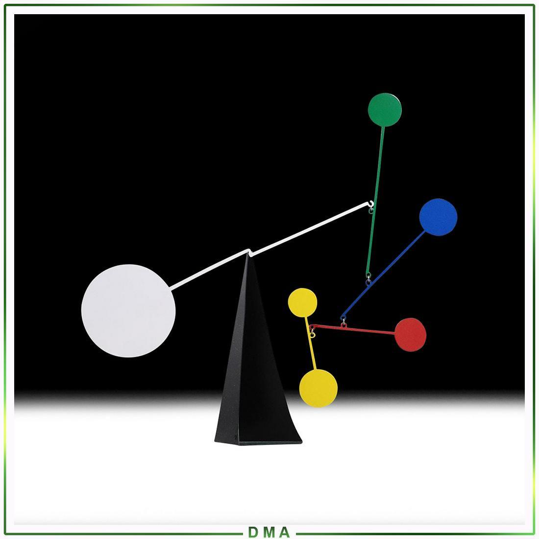 Multi Colors Circles Table Top Metal Mobile (1 of 6)