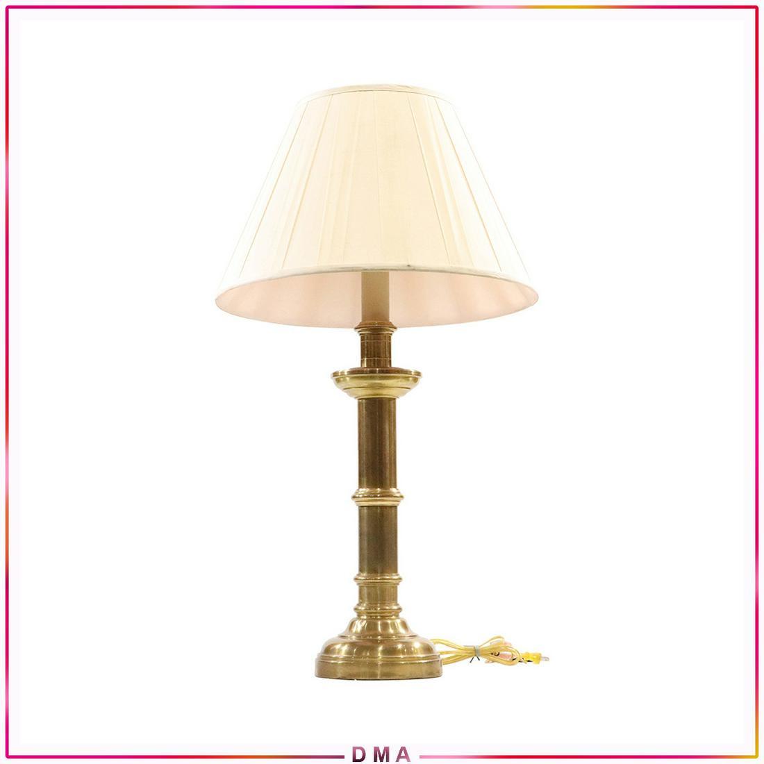 Ralph Lauren, Quality Tall Brass Table Lamp, Label (1 of 10)