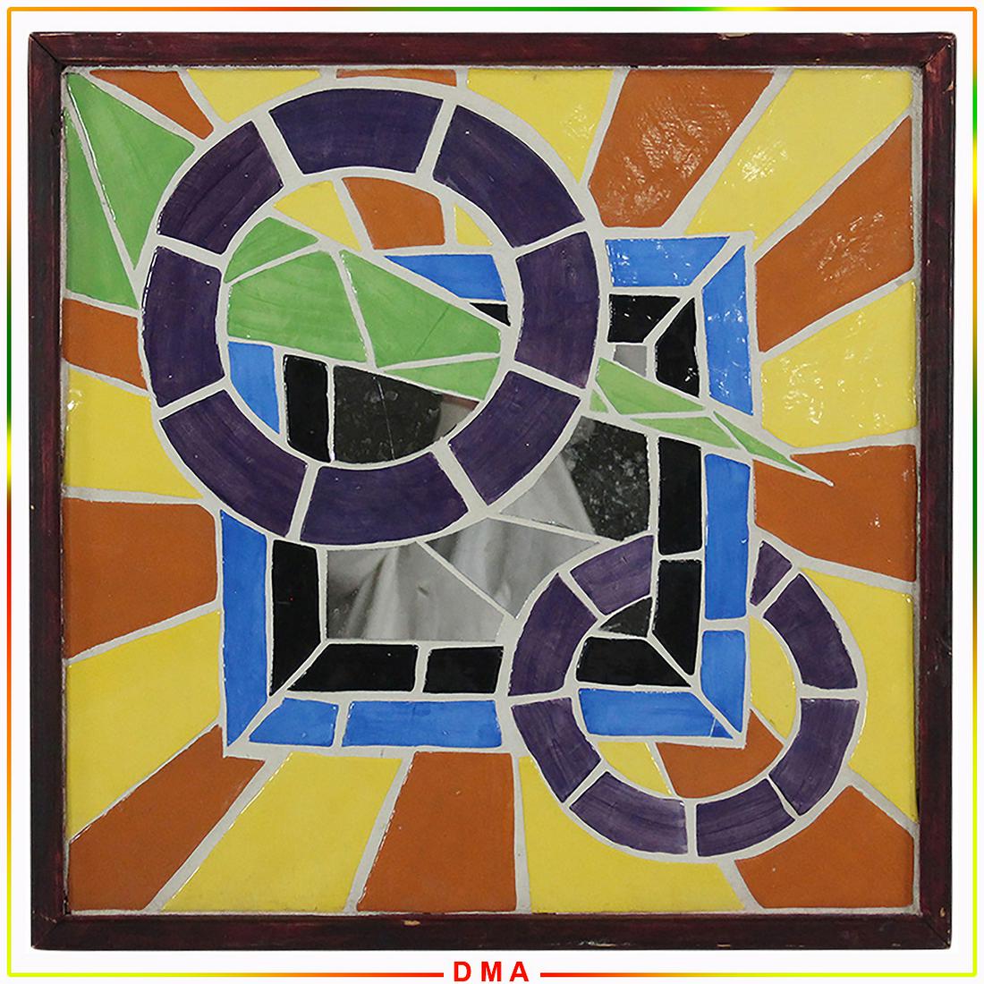 Mid-Century Modern Mosaic Tiles Geometric Abstract (1 of 5)