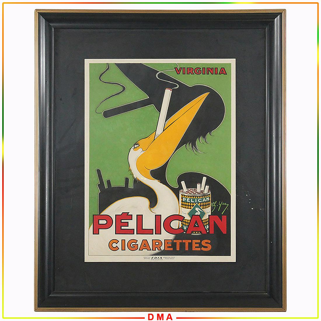 Framed Poster Pelican Cigarettes Advertising [Replica] (1 of 8)