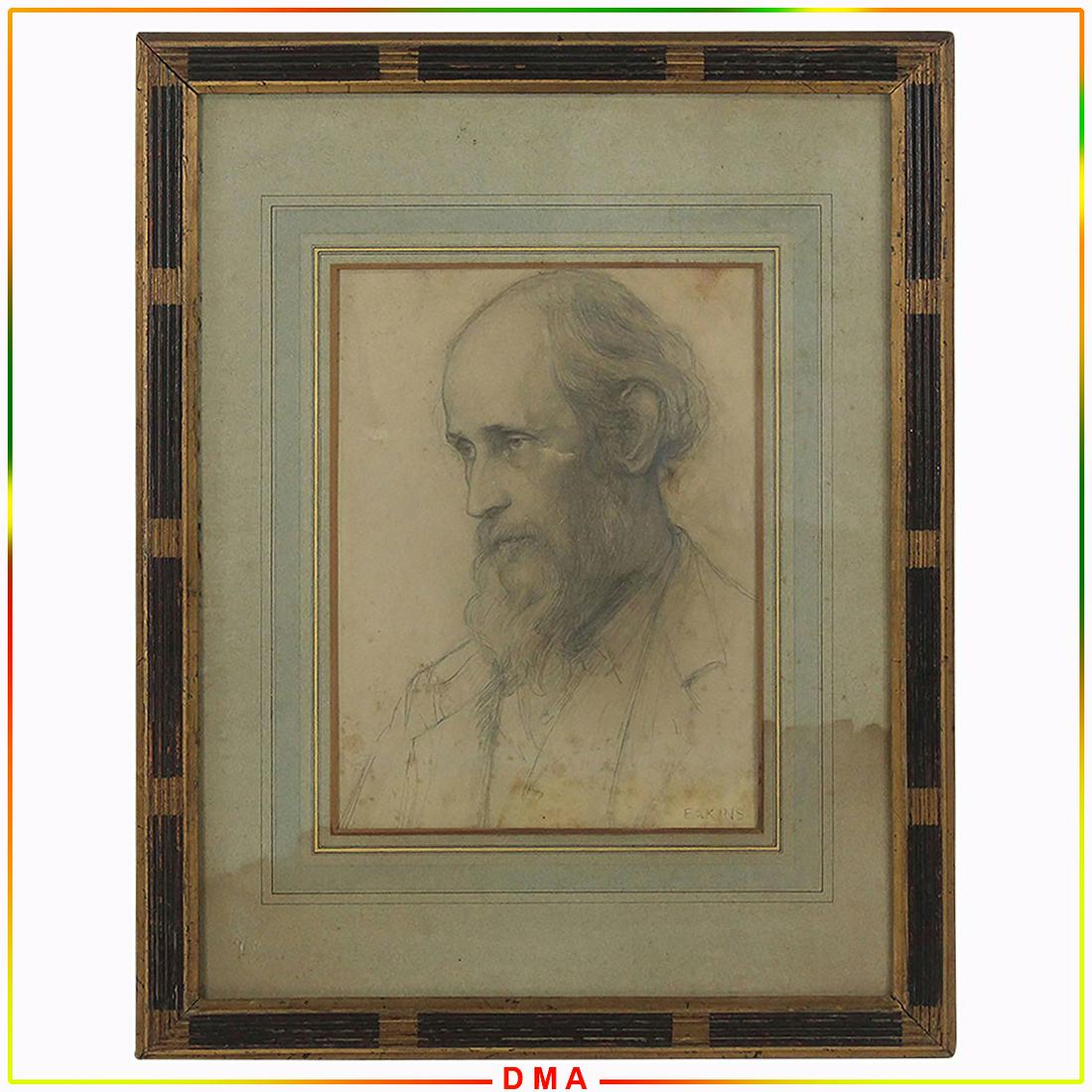 Thomas Eakins(1844-1916) 19thC. American Pencil Drawing (1 of 8)