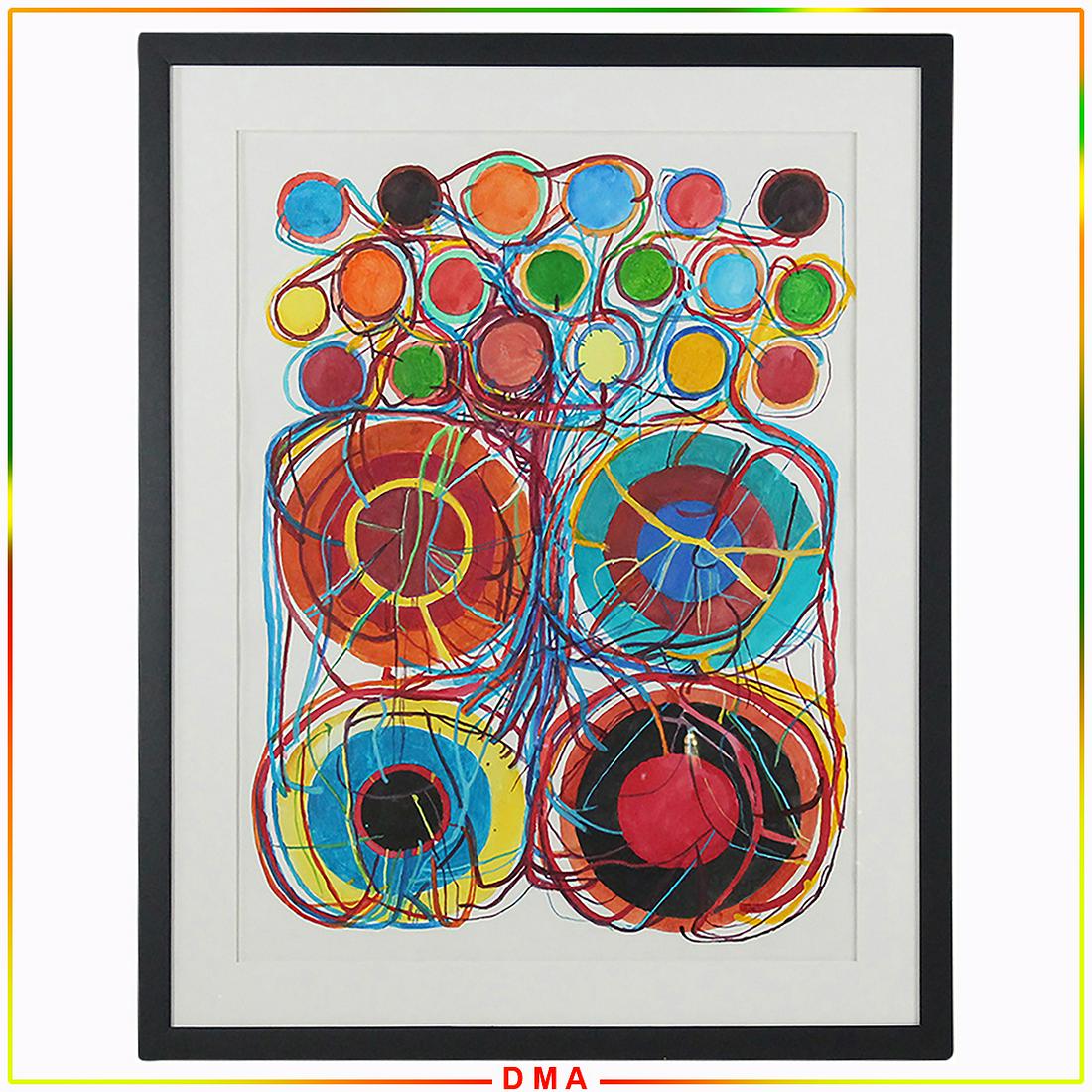 Atsuko Tanaka(Japanese 1932-2005); Modernist Watercolor (1 of 10)