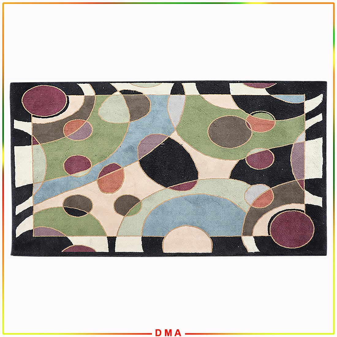 Modern Design Wool "CIRCLES" Abstract Area Size Carpet (1 of 7)