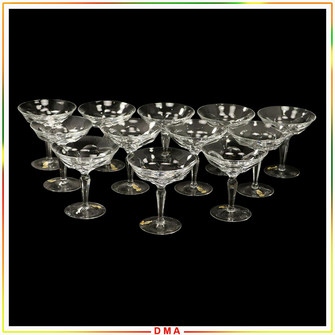 Nachtman, Set of 12 Crystal Glass Cocktail Stemware (1 of 7)