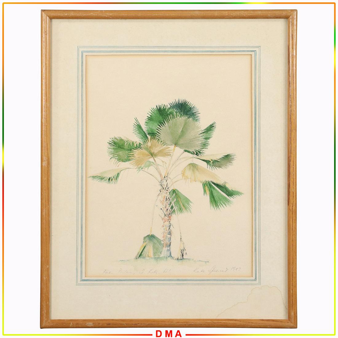 Kate Spencer, Botanical Watercolor of a Palm Tree (1 of 7)