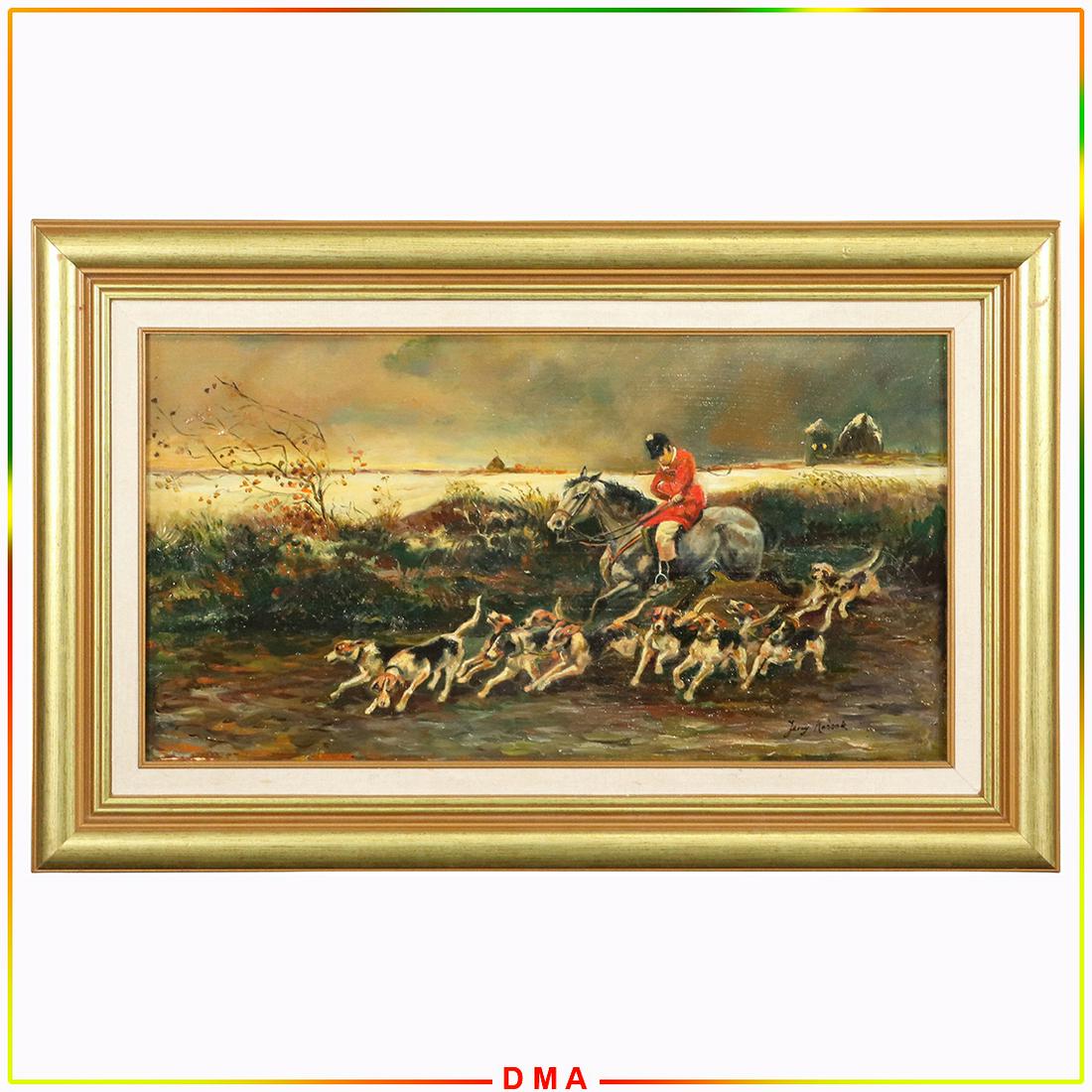 Jerzy Kossak 1886-1955 [attributed] Polish, Hunt Scene (1 of 8)