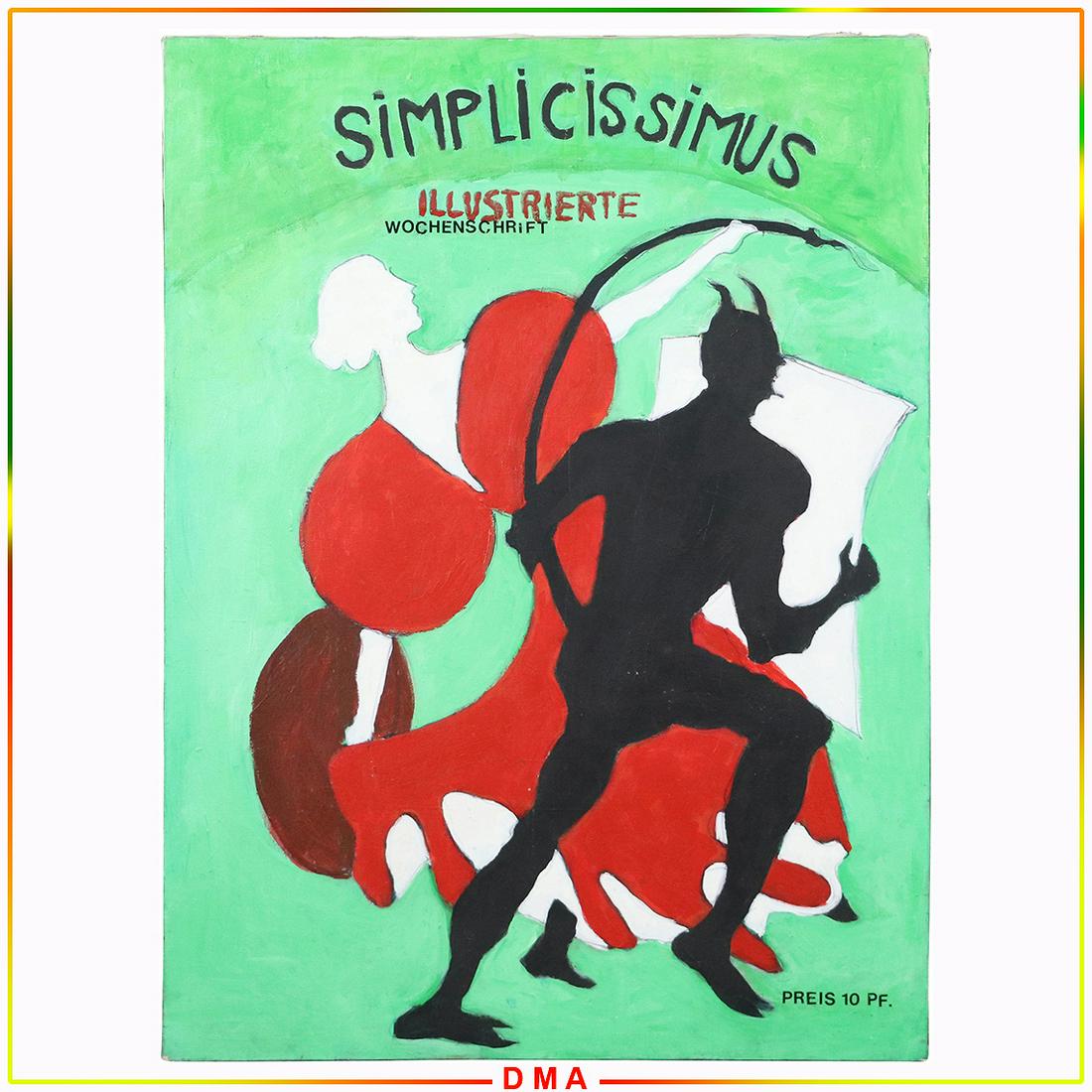 Simplicissimus after Heine Affiches, Oil/c Illustration (1 of 6)