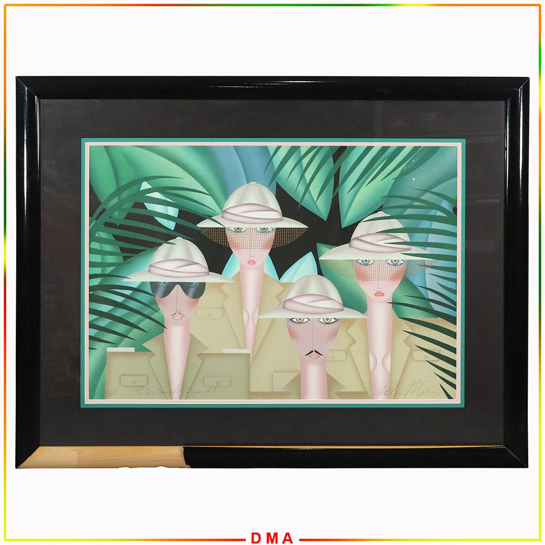 Robin Morris, "The Expedition" A/P Lithograph Serigraph (1 of 10)