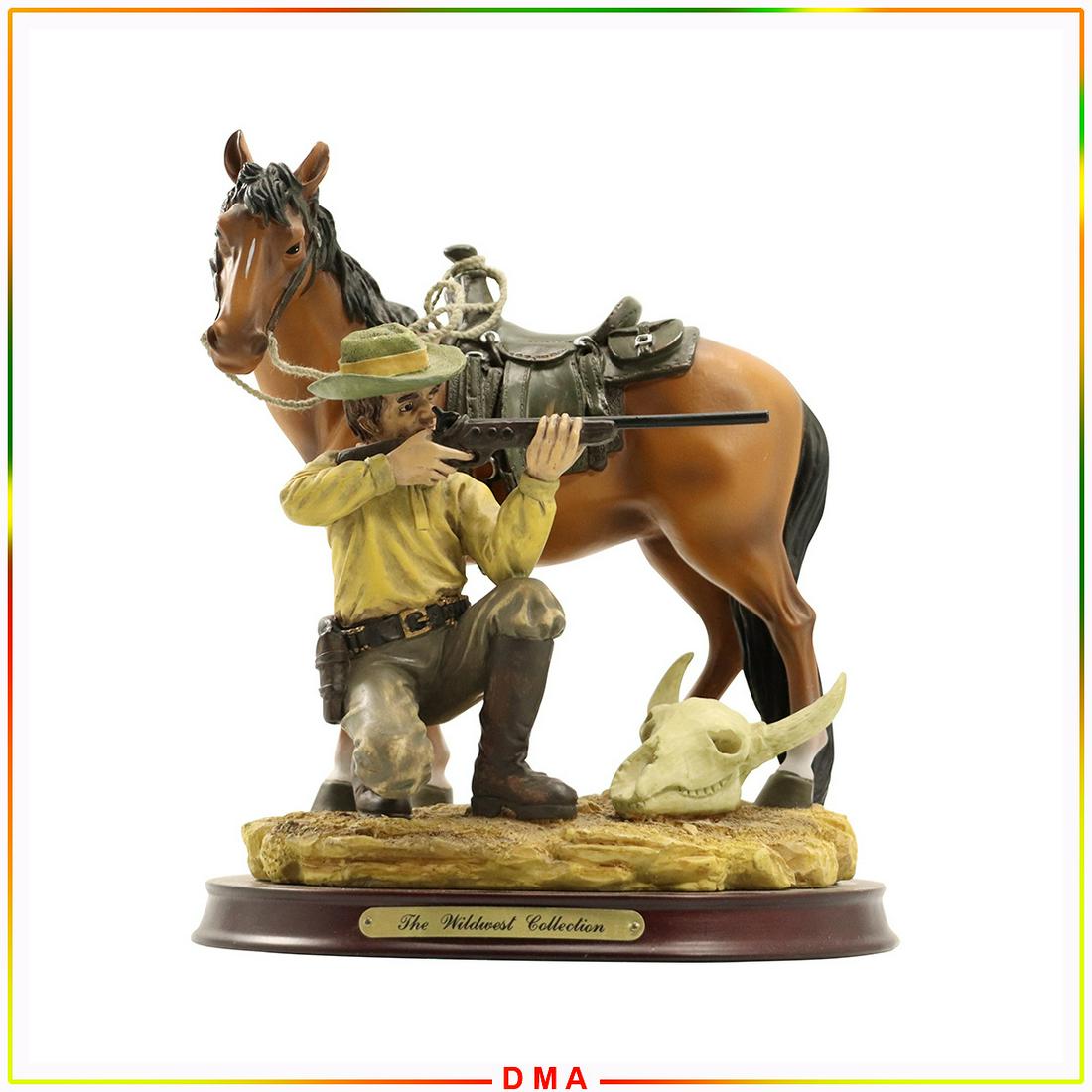 Cowboy and Horse, The Wild West Collection, Statue (1 of 8)