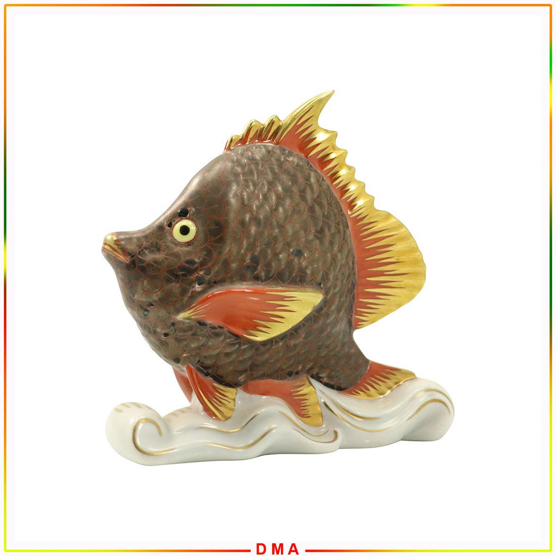 Herend Hungary, Hand Painted Porcelain Tropical Fish (1 of 6)