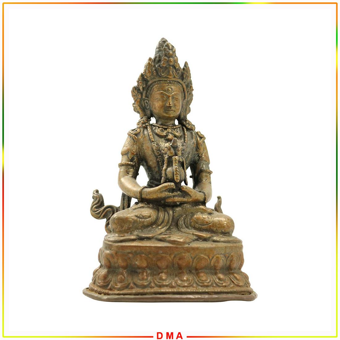Bronze Hindu Buddha Figure Statue - Vintage (1 of 8)