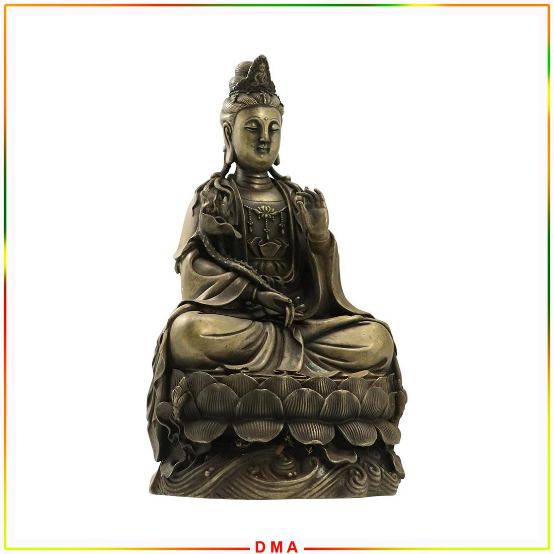 Bronze Hindu Buddha Figure Statue - Vintage (1 of 8)