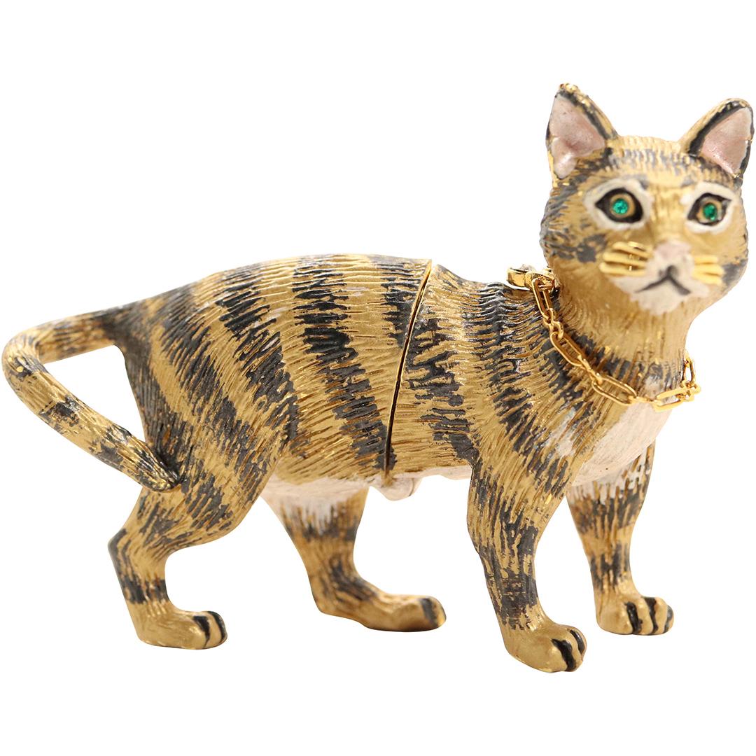 Unique Ruccin Cat Figural Trinket Box (1 of 6)