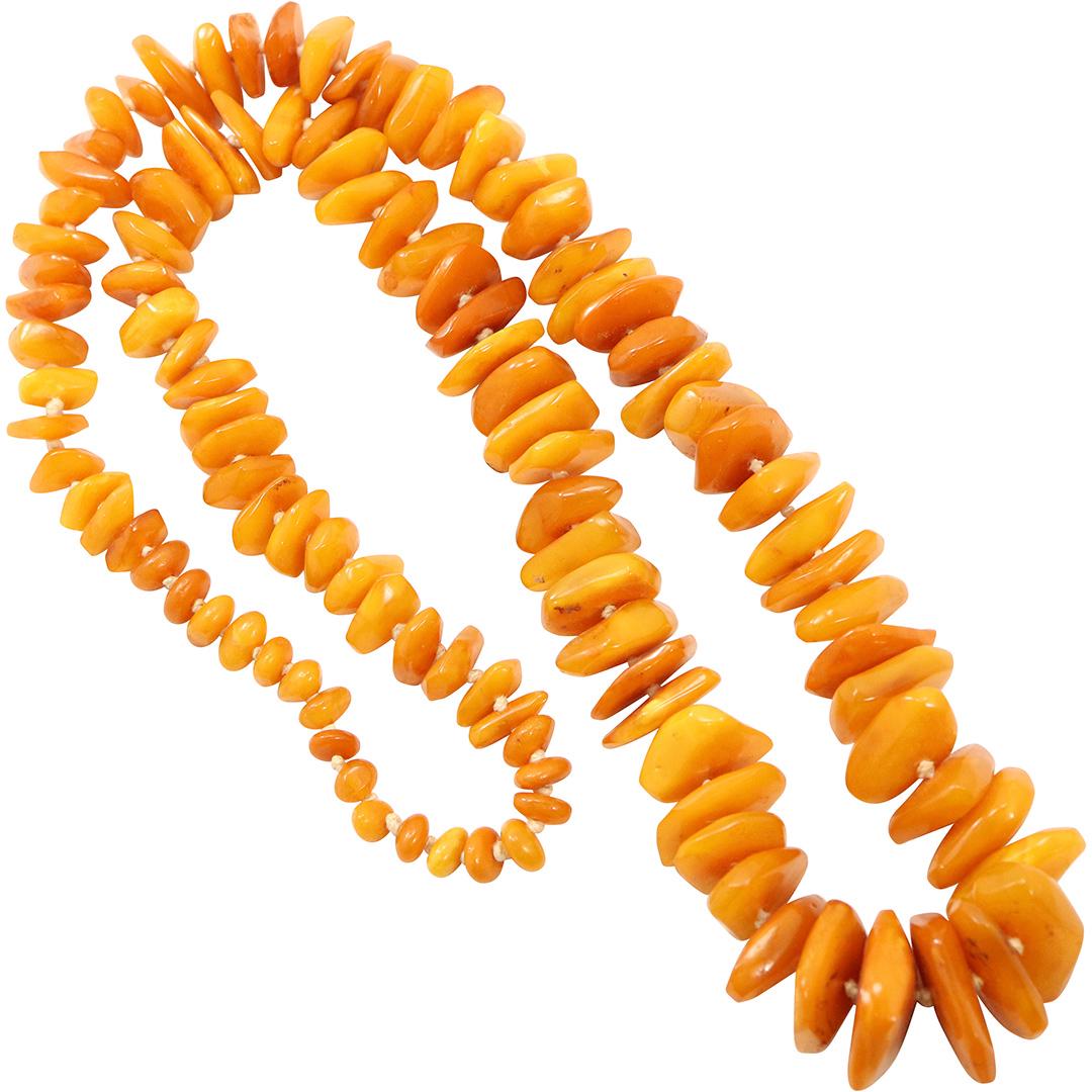 Amber Butterscotch Necklace Graduated Size Beads (1 of 4)
