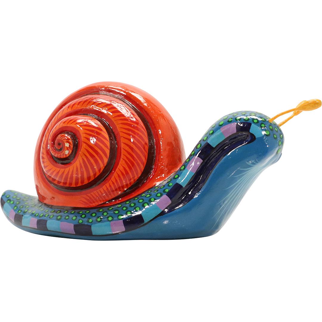 Ceramic Hand Painted Snail Signed "M Palacios Mexico" (1 of 8)