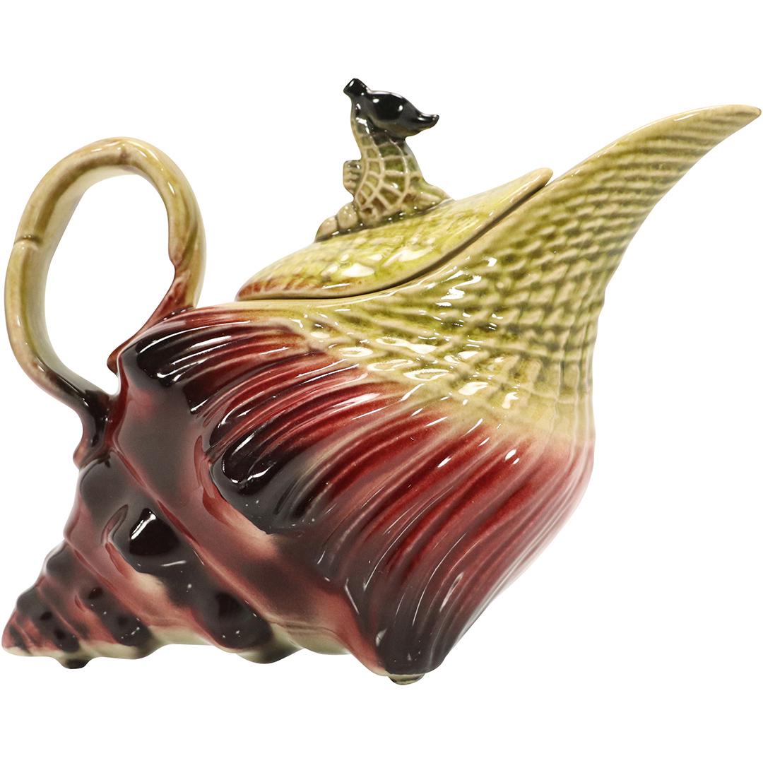 HULL Pottery Conch Shell Tea Pot - Vintage (1 of 8)