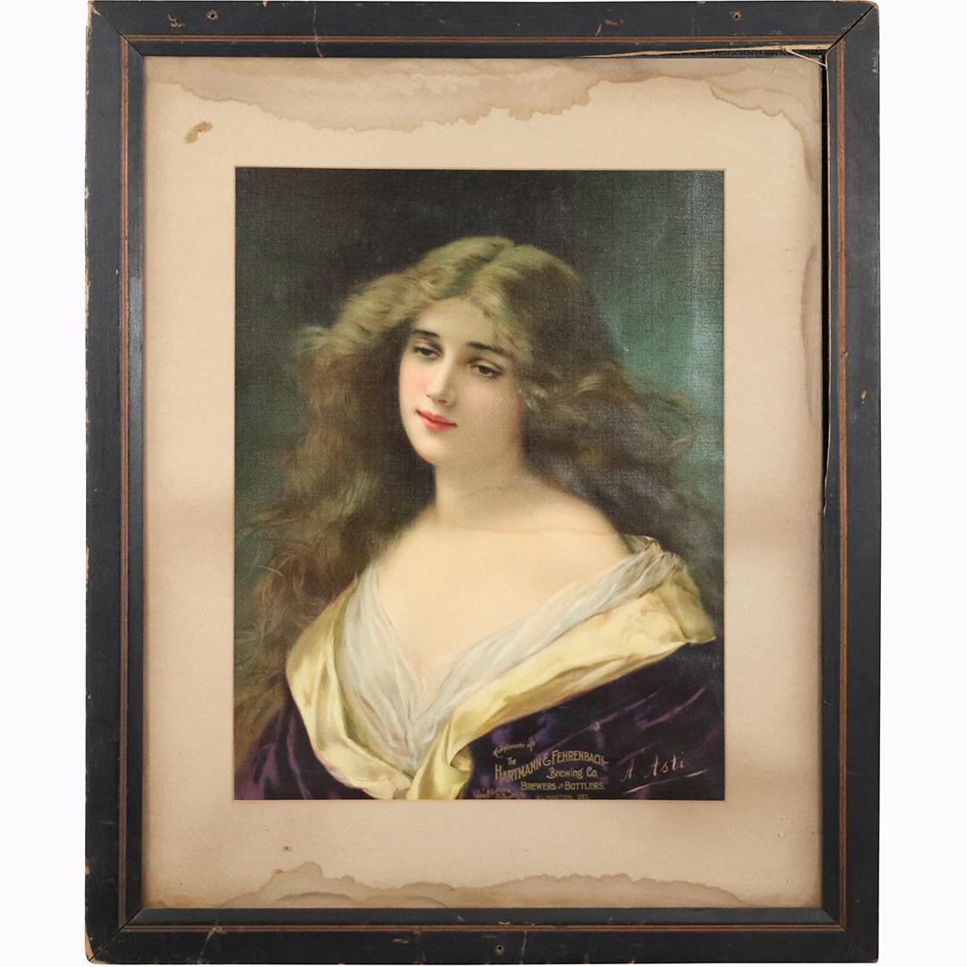 Angelo Asti Chromolithograph Portrait Brews Advertising (1 of 8)