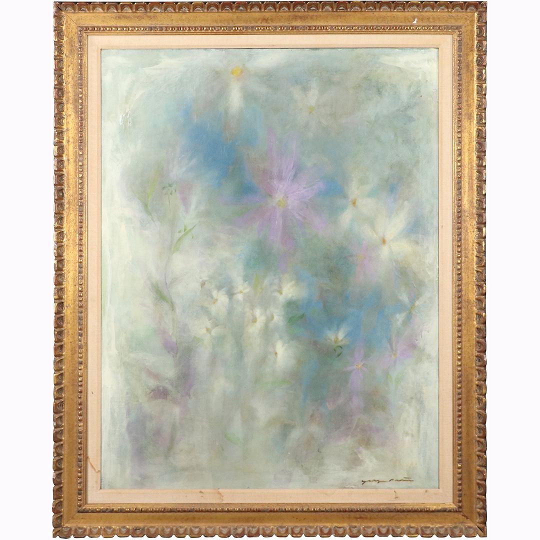 George Peter; 20thC. American Oil Wildflowers Signed (1 of 8)