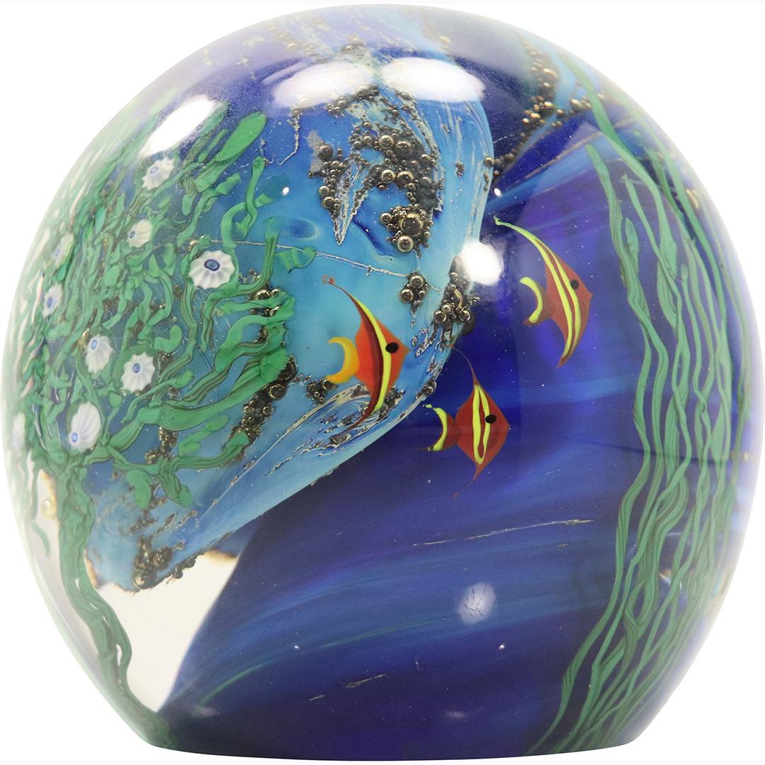 Zellique Studios Signed Fish Aquarium Paperweight (1 of 6)