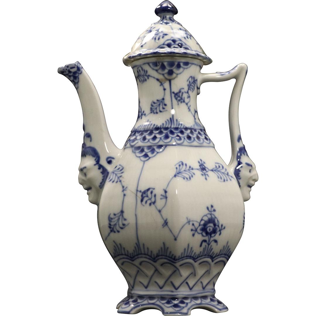 Royal Copenhagen Blue and White Porcelain Tea Pot (1 of 9)