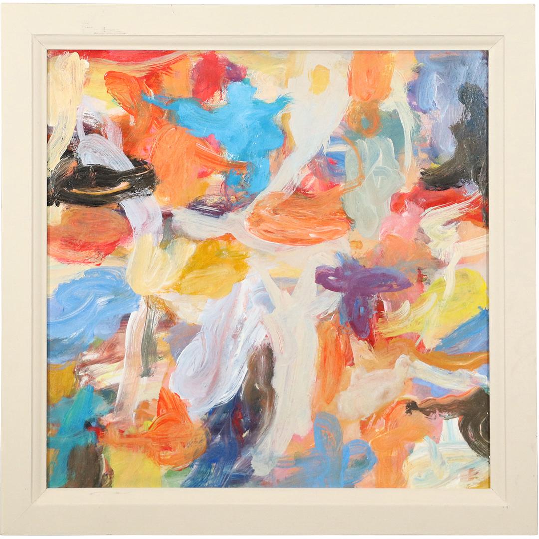 after De Kooning; Abstract Oil on Board Painting (1 of 7)