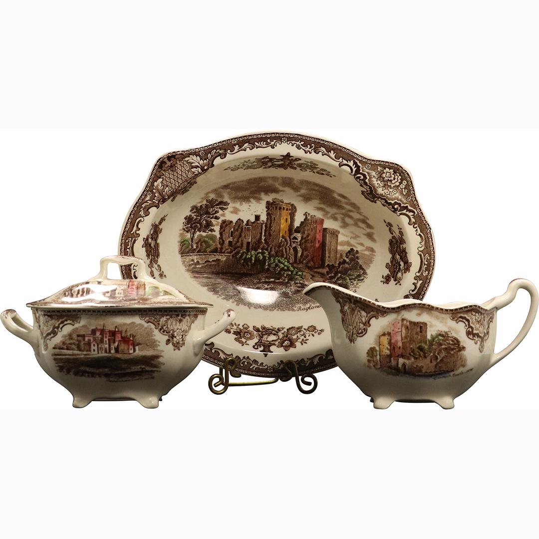 3 Pc Johnson Bros. England "Old Britain Castles" (1 of 9)