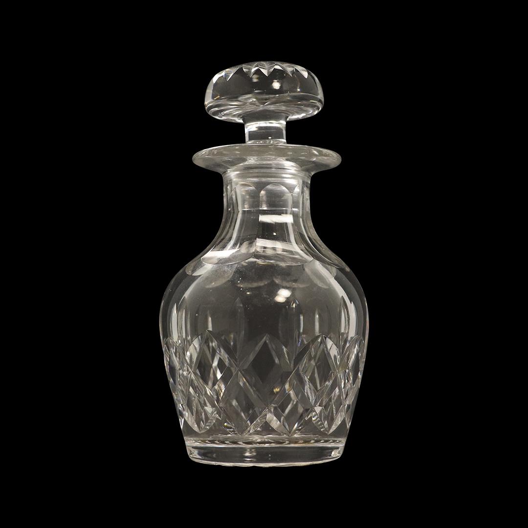 Signed Cut Crystal Glass Bottle, marked: England (1 of 7)