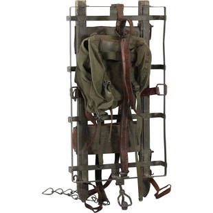 WWII Military Backpack Wood Frame for Heavy Loads: WWII Military Backpack Wood Frame for Heavy Loads. Size: 28 h 14 w