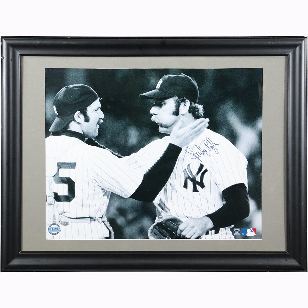 Yankees Autographed Photo Sparky Lyle w/ Thurman Munson (1 of 10)