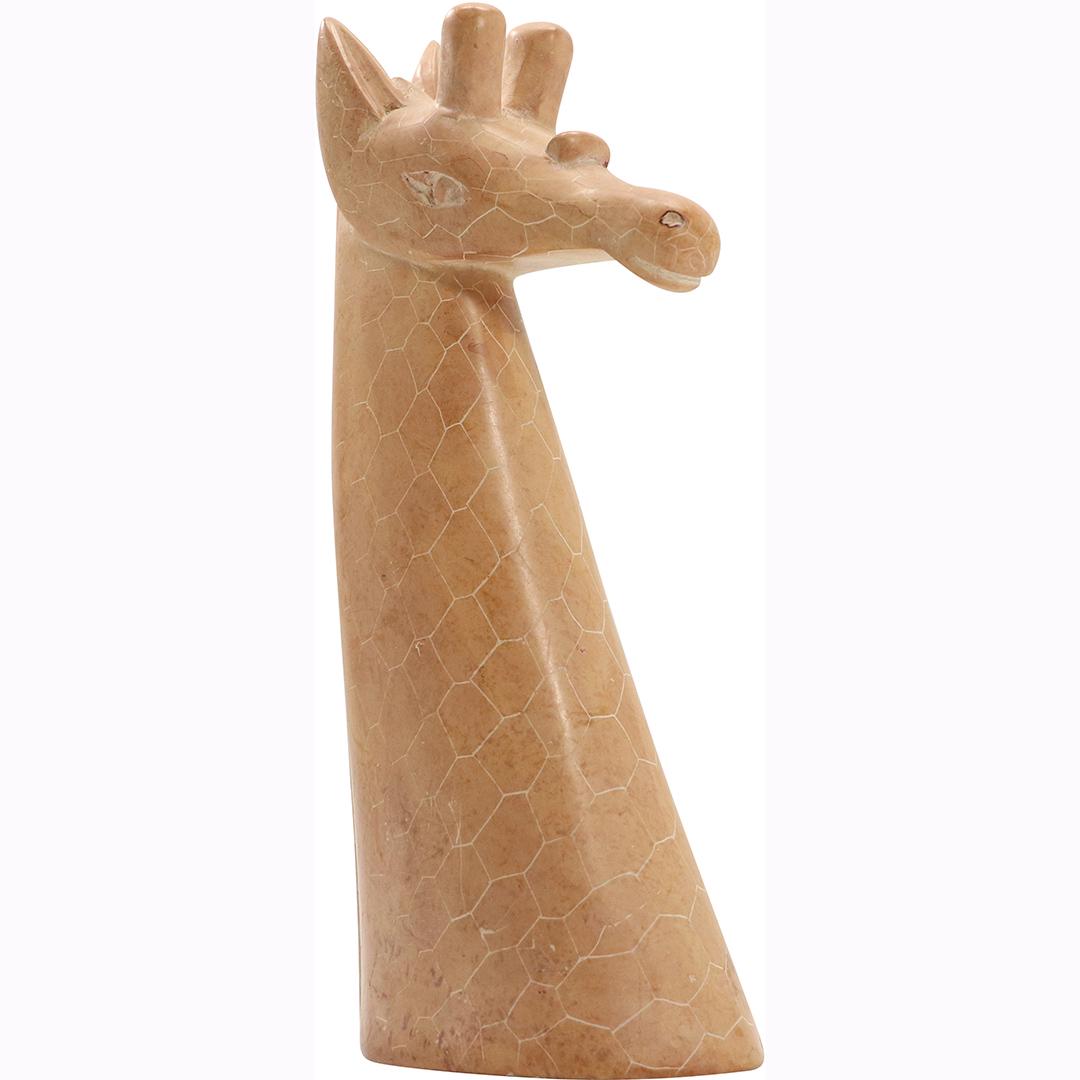 Vintage Stone Sculpture Head of a Giraffe (1 of 6)