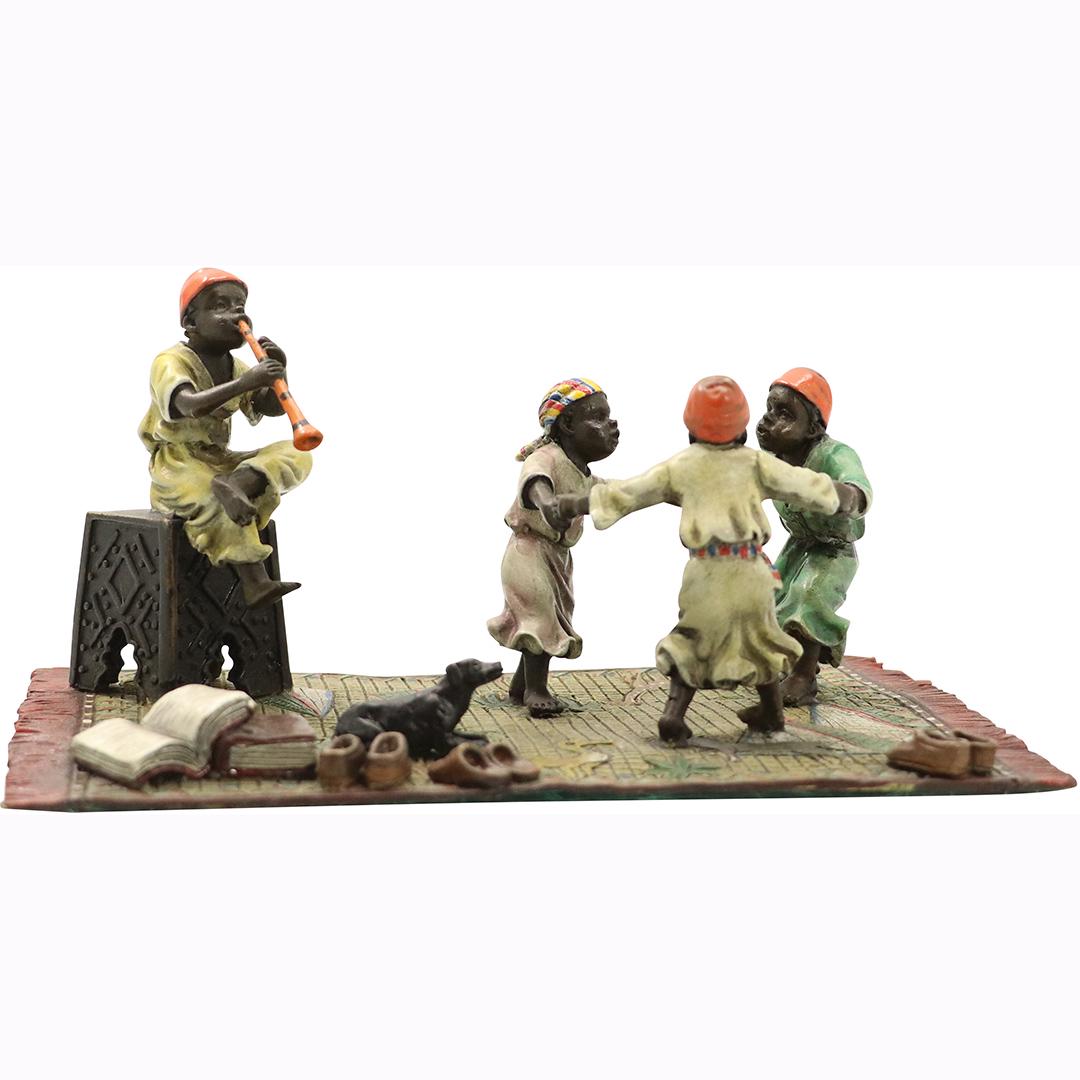 after Bergman, Vienna Bronze Arab Children Dancing (1 of 9)