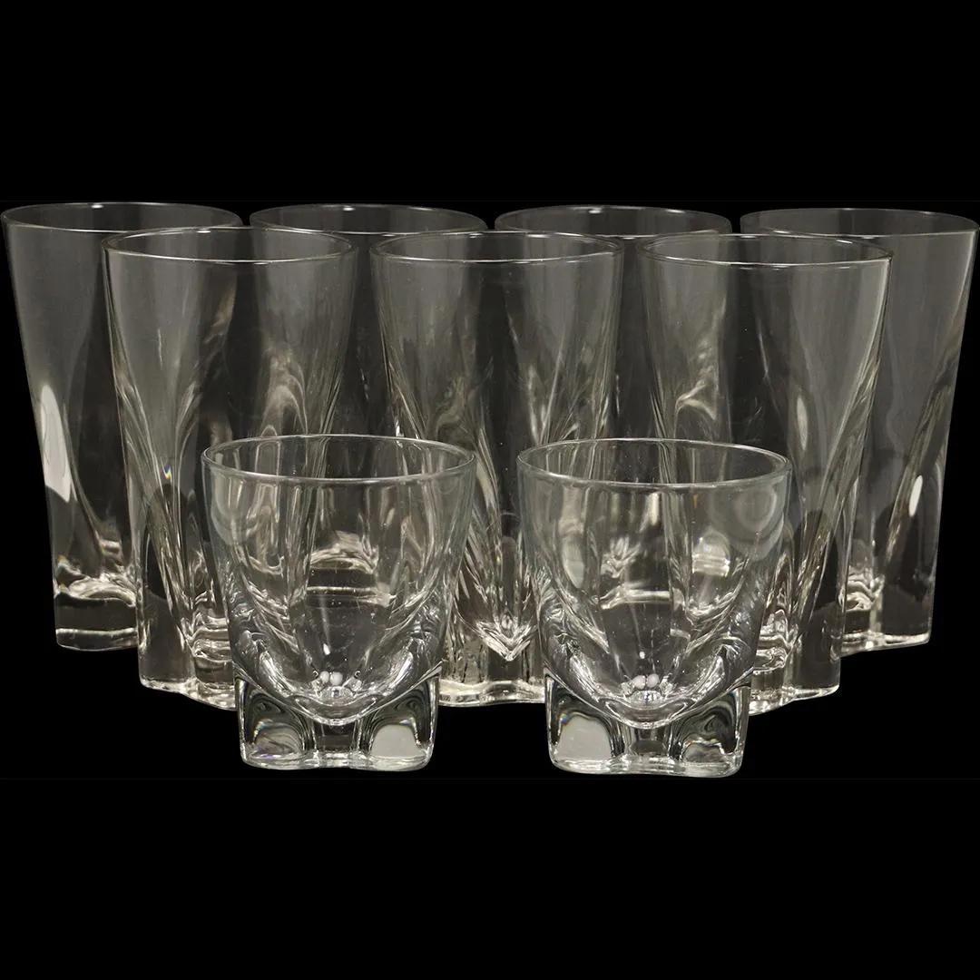 [9] Crystal Glass "Three-Curve" Drinking Glasses (1 of 7)