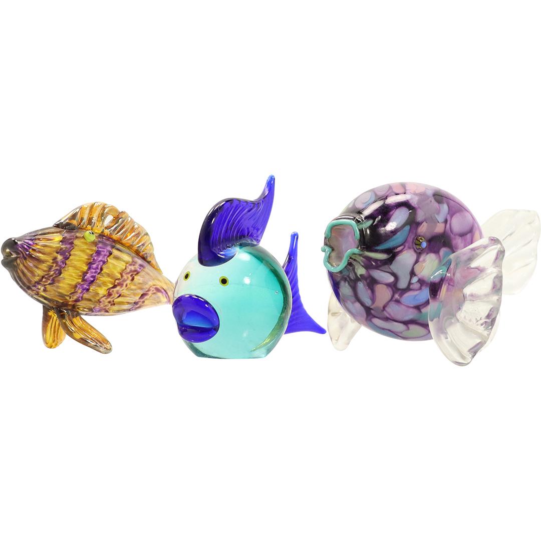 [3] Assorted Icet Murano Colored Glass Tropical Fish (1 of 11)