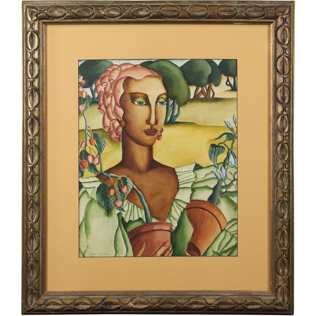 Ann Walker, Watercolor Painting South American Woman (1 of 11)