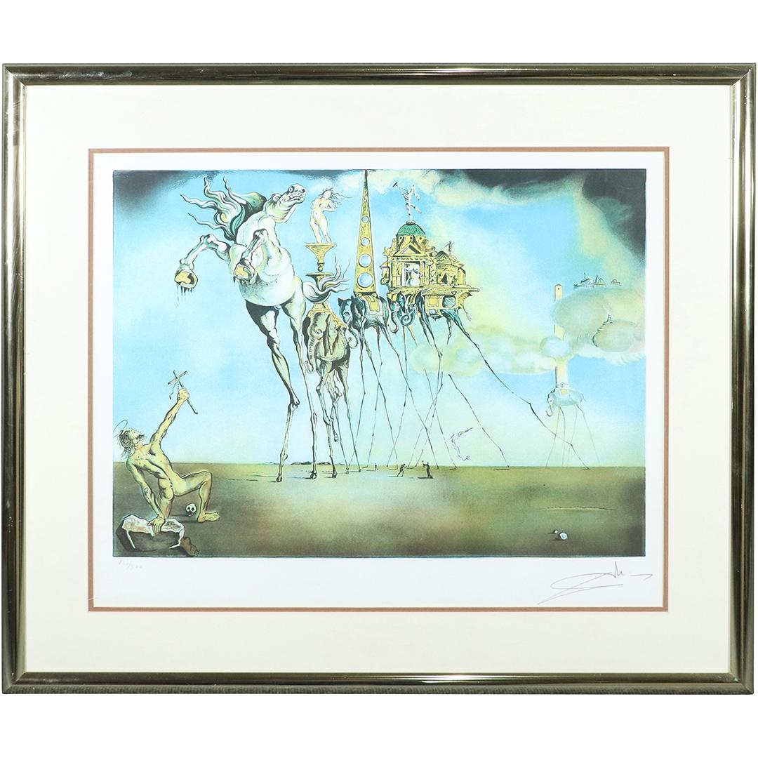 Salvador Dali, Surrealist Lithograph #133/300 Signed (1 of 9)