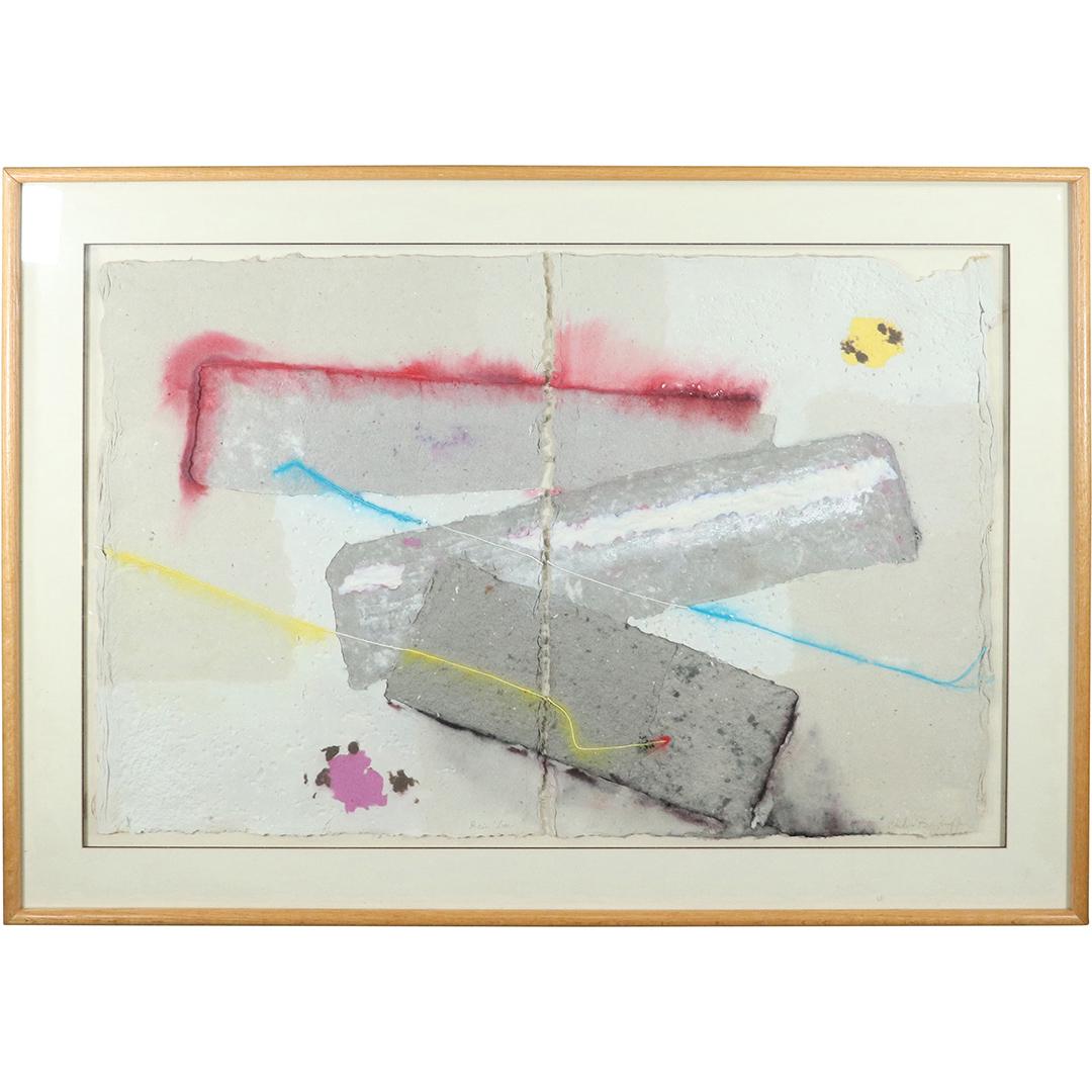 Philip Bendroff, "Rain-bow" Mixed Media Abstract Art (1 of 10)