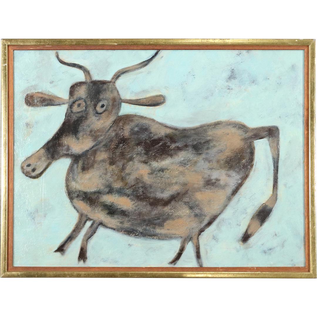 after DuBuffet, Oil on board Abstract Cow Figure (1 of 8)