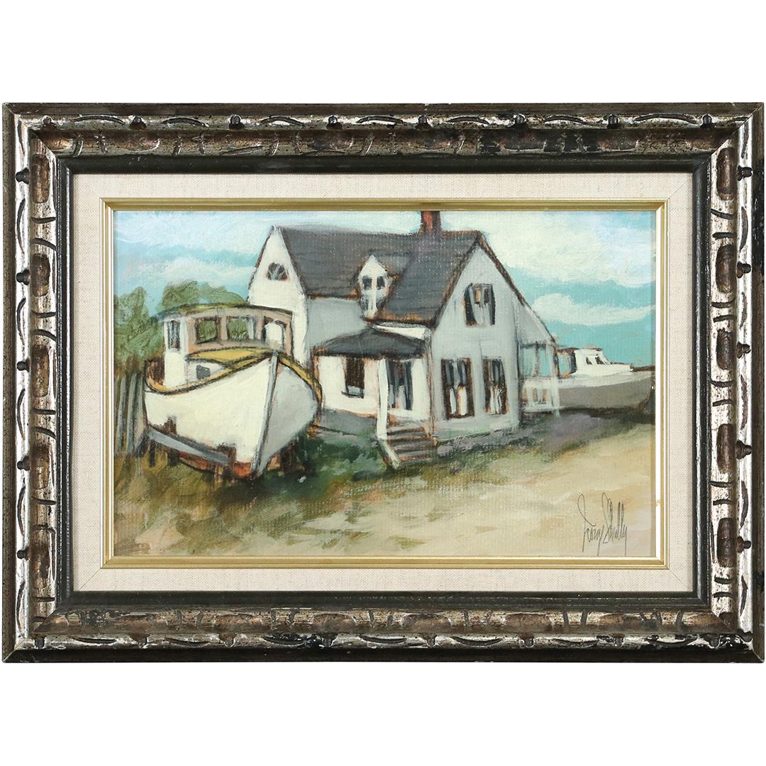 George Shelly, O/b Jersey Shore House with Fishing Boat (1 of 7)