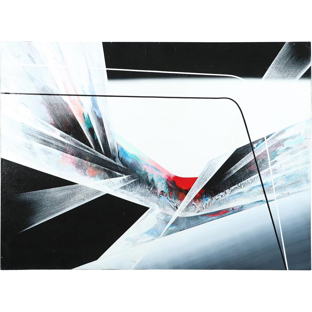 20th C. Modernism Expressionism Abstract Oil/c Signed (1 of 8)